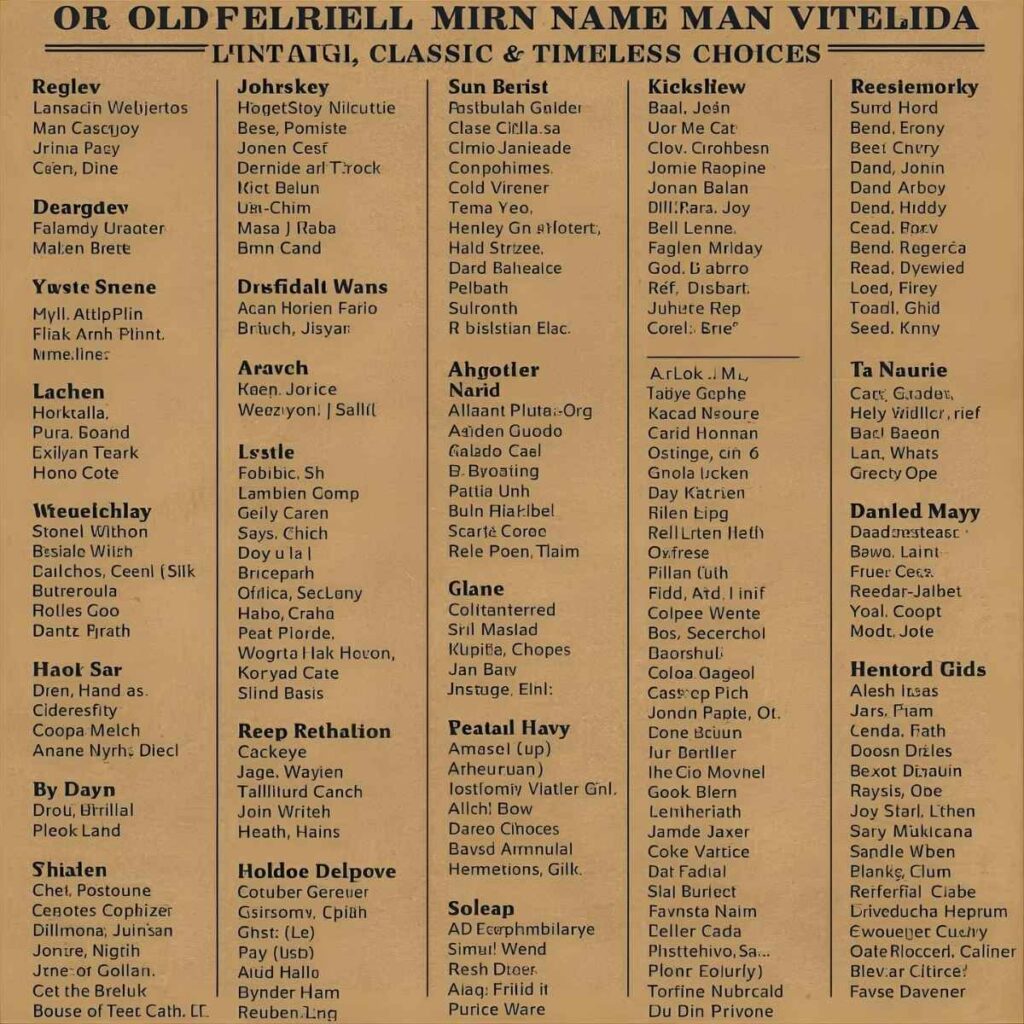 old man names