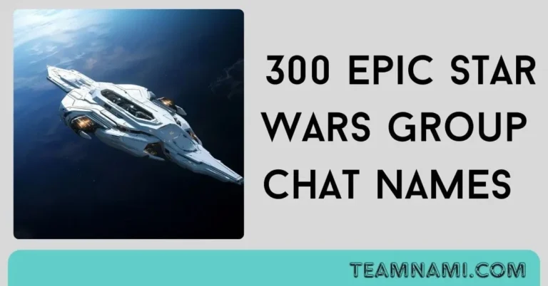 A creative list of Star Wars-themed group chat names inspired by iconic characters, quotes, and factions from the Star Wars universe.