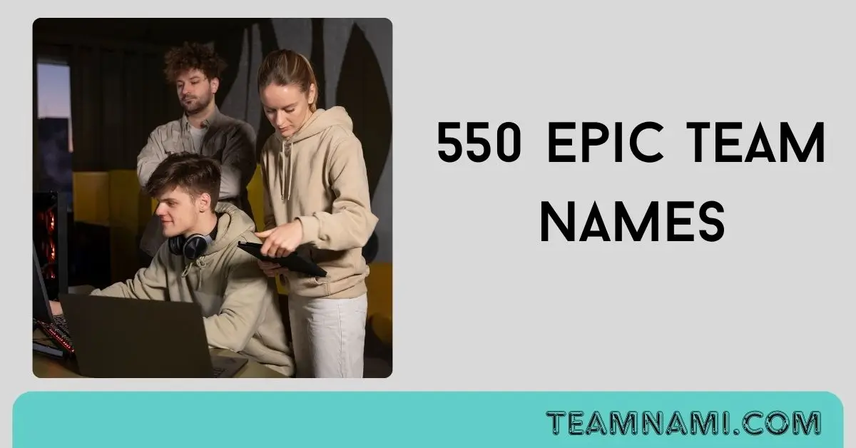 A diverse group of team names brainstorming creative team name ideas for 2025