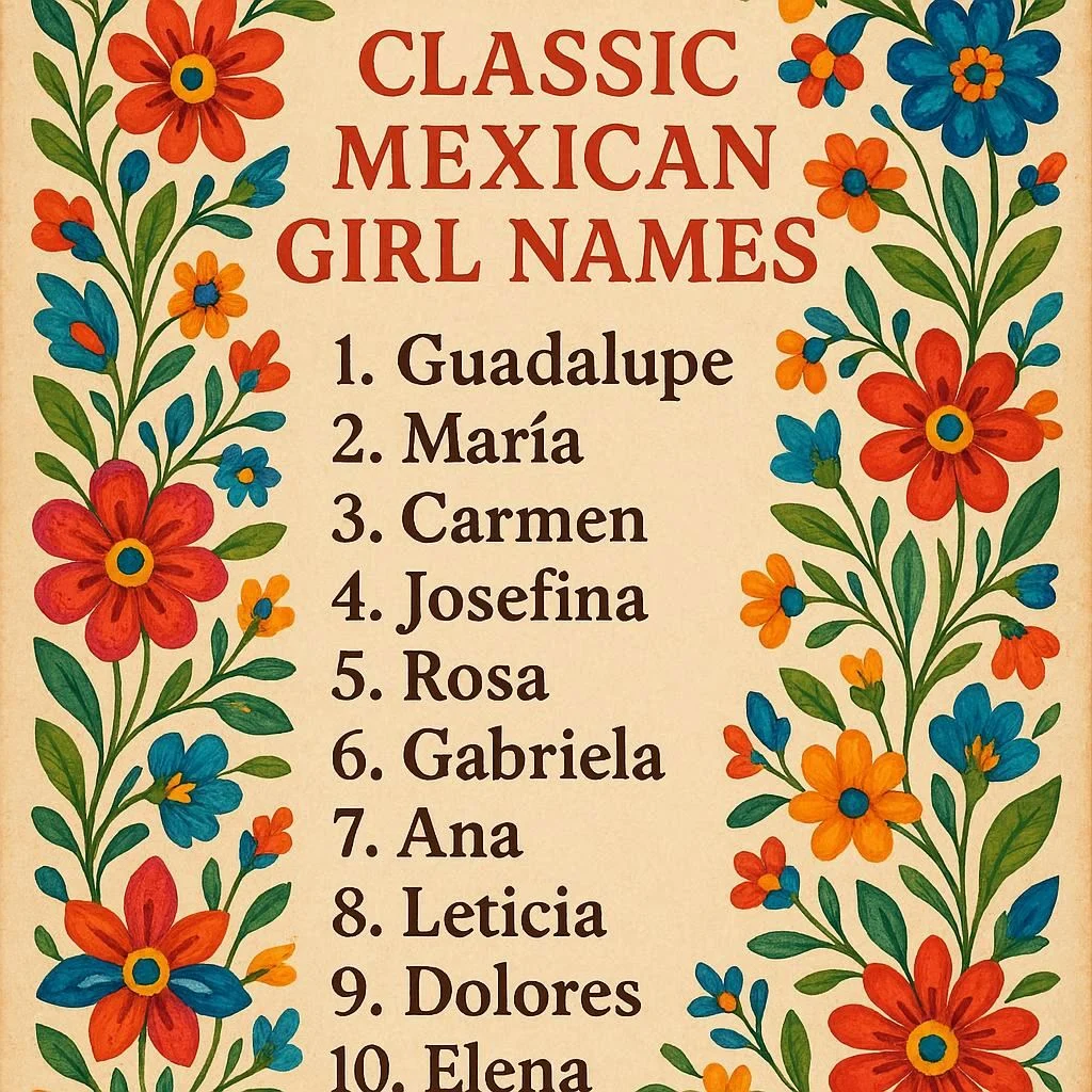 Classic Mexican Girl Names