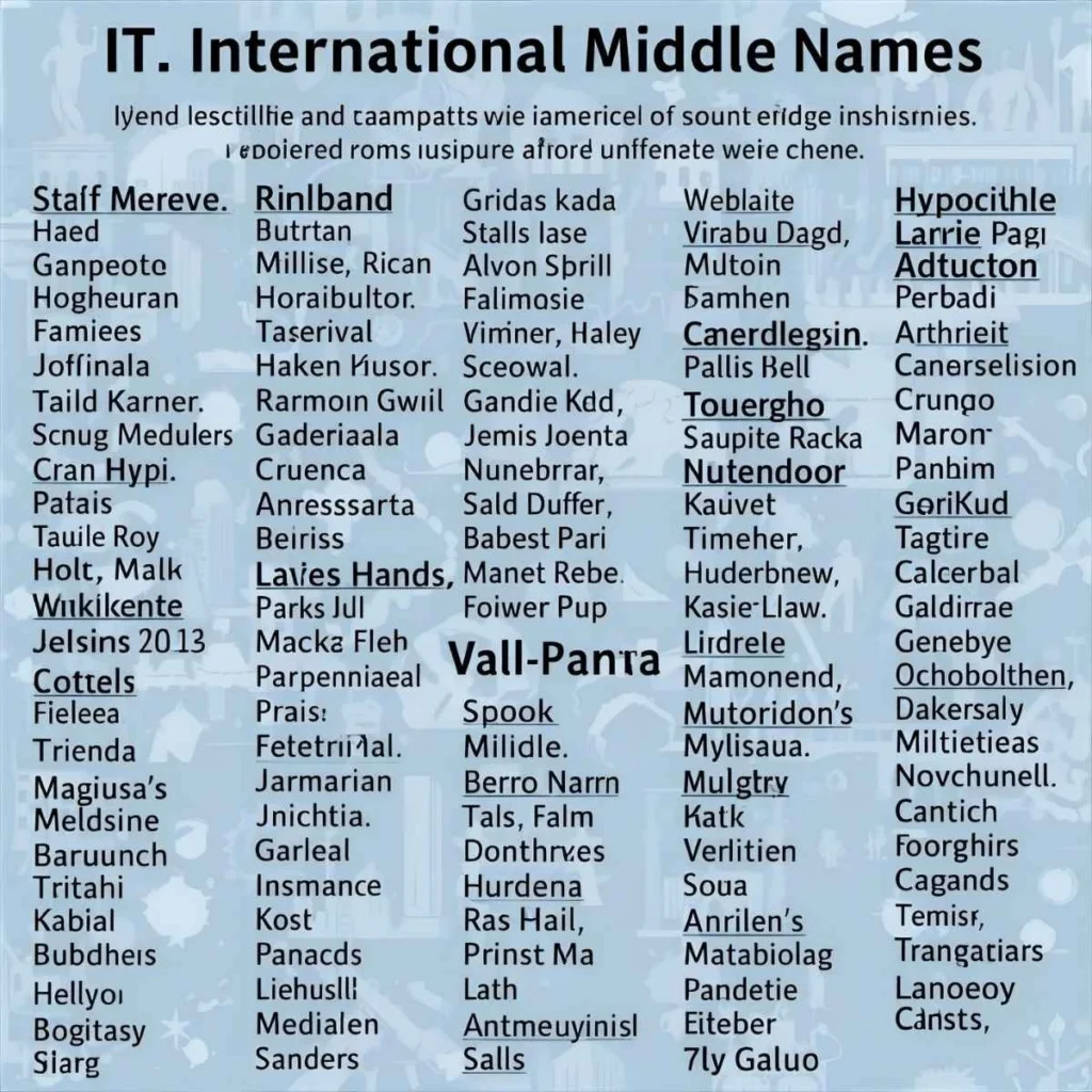 International Middle Names