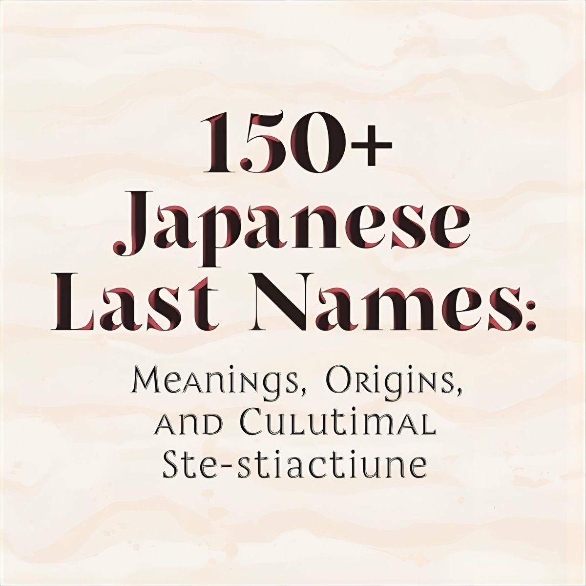 Japanese Last Names