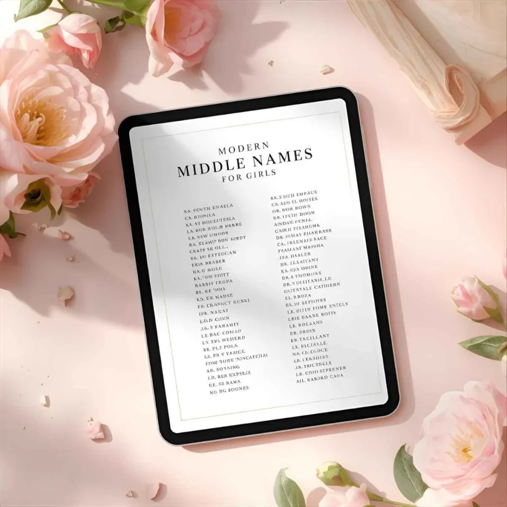 Modern Middle Names for Girls