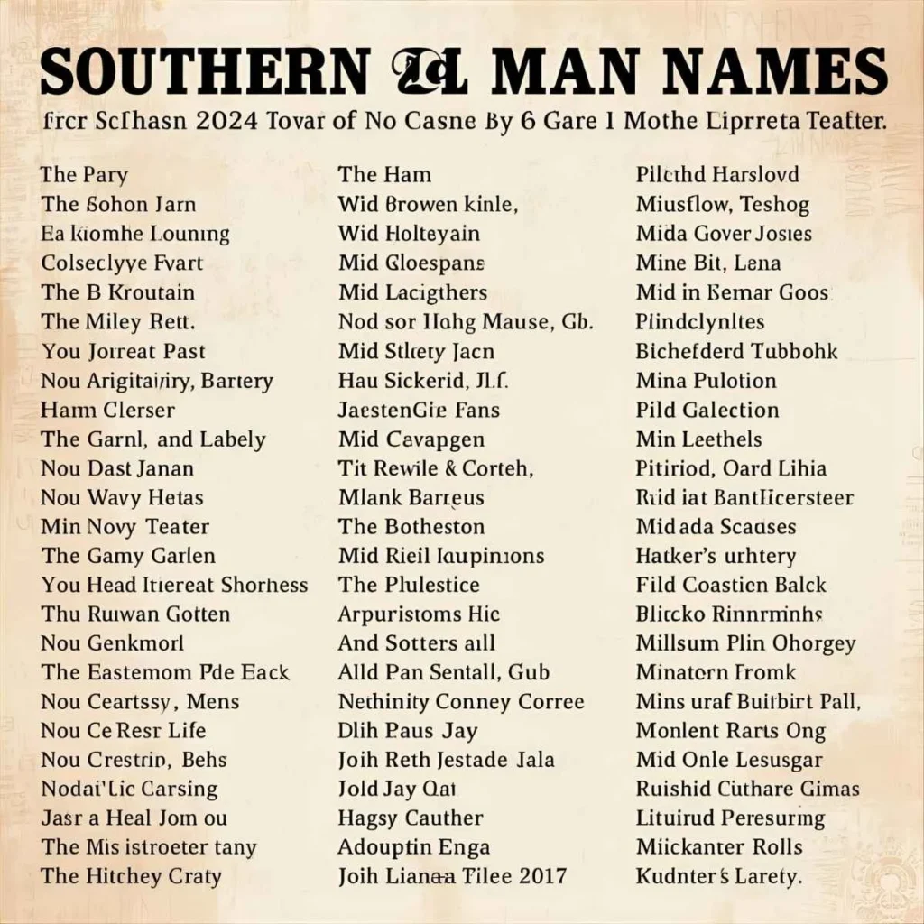 Southern Old Man Names