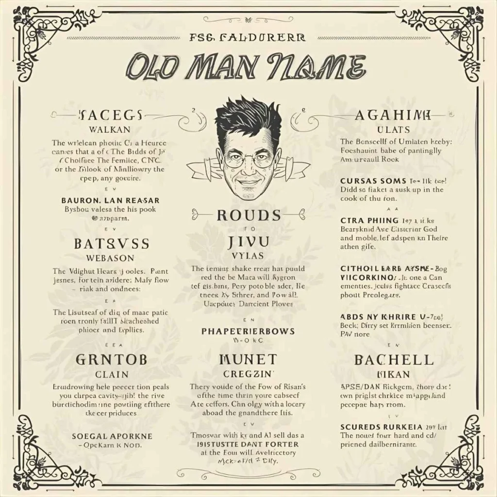 Tips for Choosing the Perfect Old Man Name
