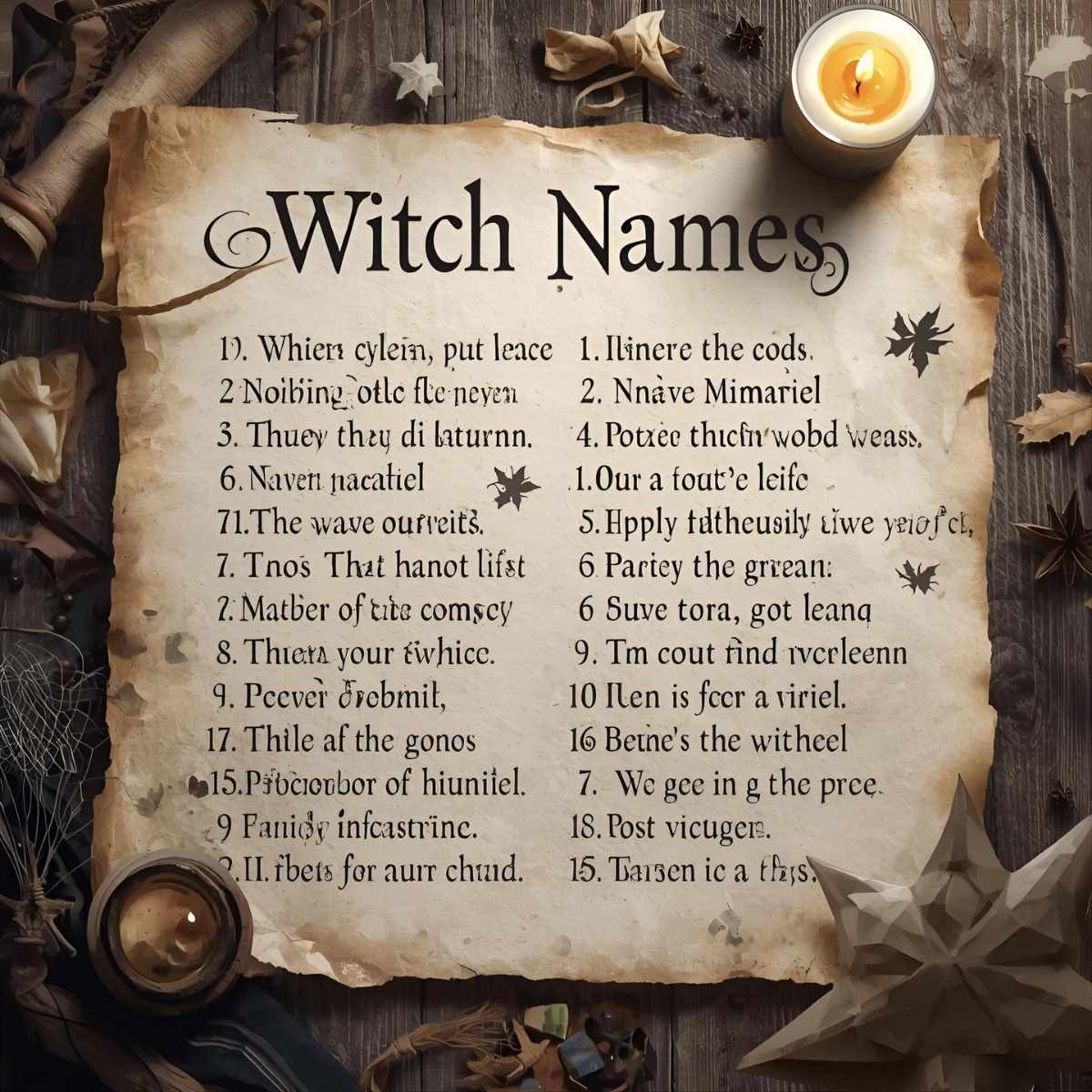 witch names
